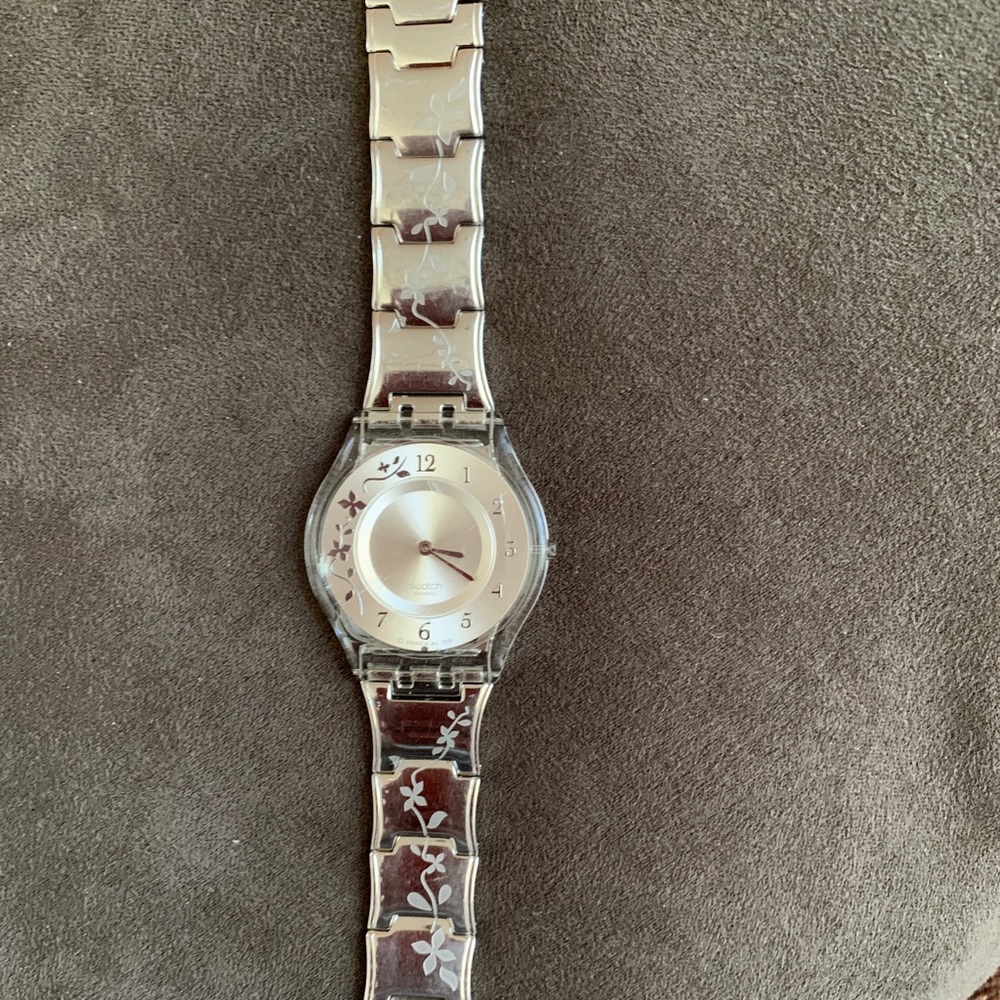 Silver Swatch Watch